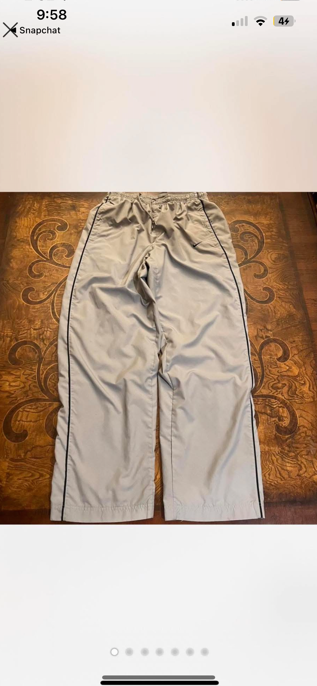 Grey Vintage Nike Track Pants (L)
