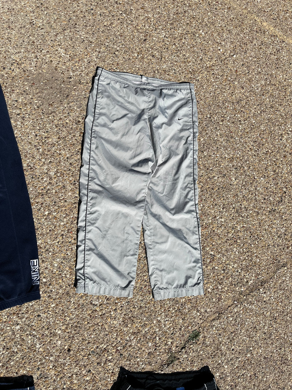 Black, Navy, and Grey Nike Track Pants