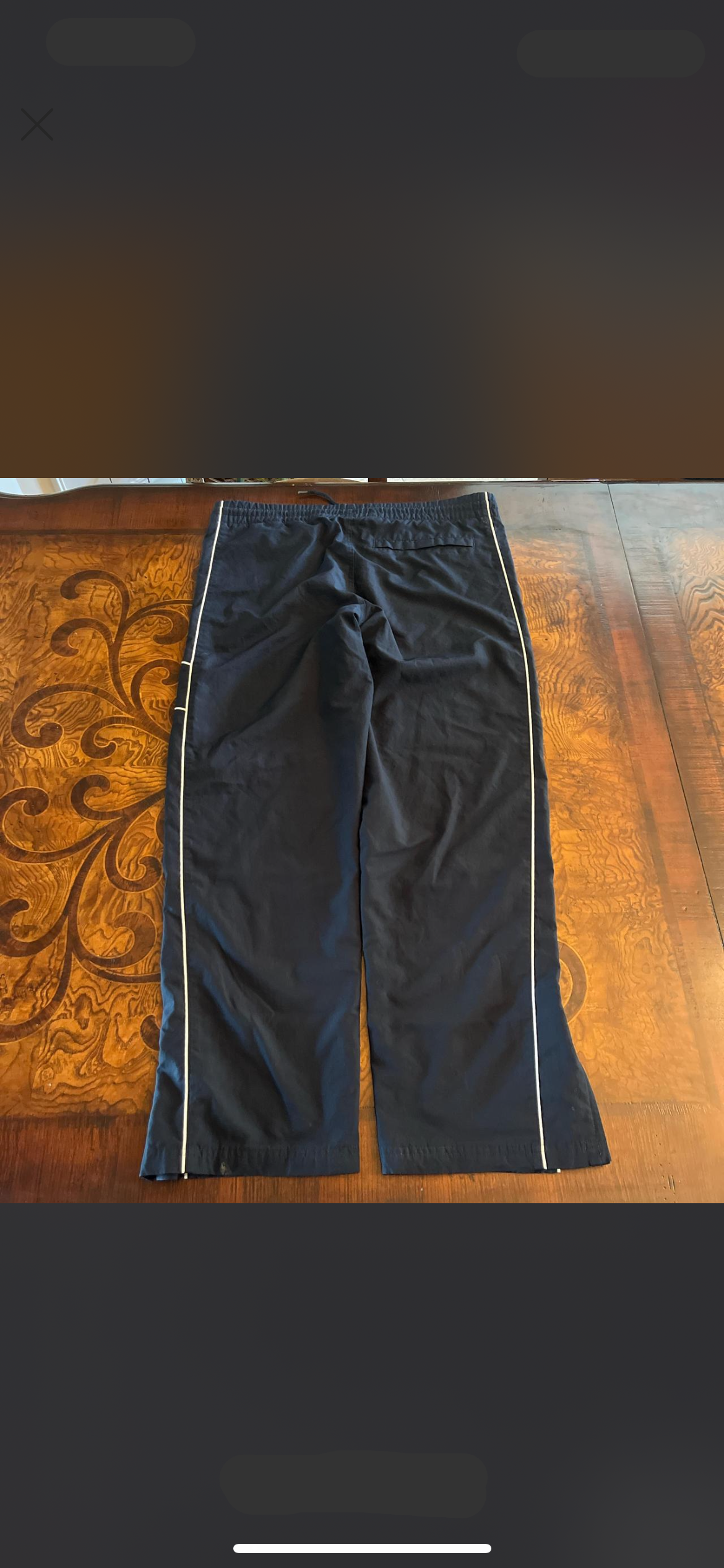 Navy Vintage Nike Track Pants size Small