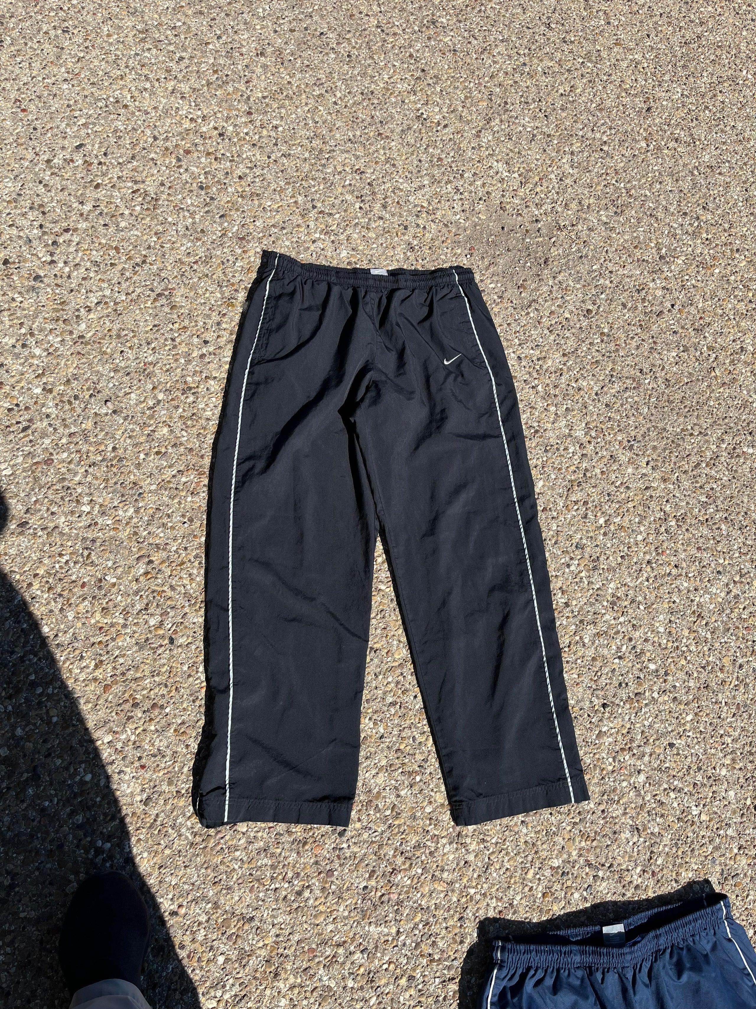 Black, Navy, and Grey Nike Track Pants