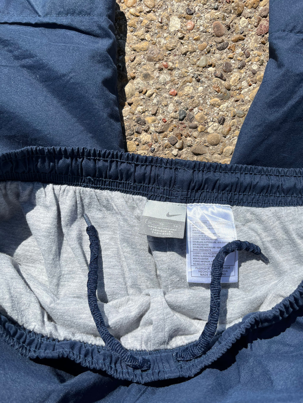 Navy Vintage Nike Track Pants (XL)