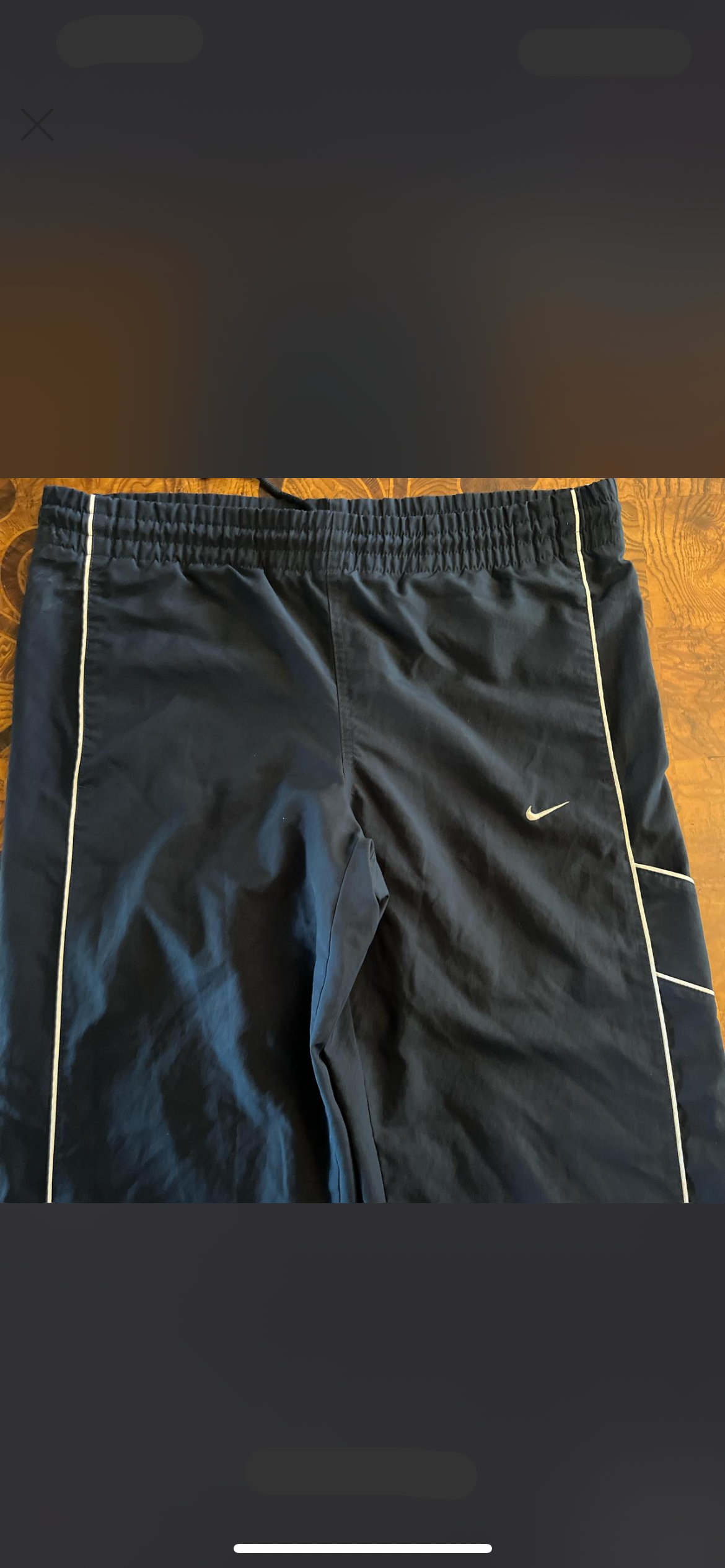 Navy Vintage Nike Track Pants size Small