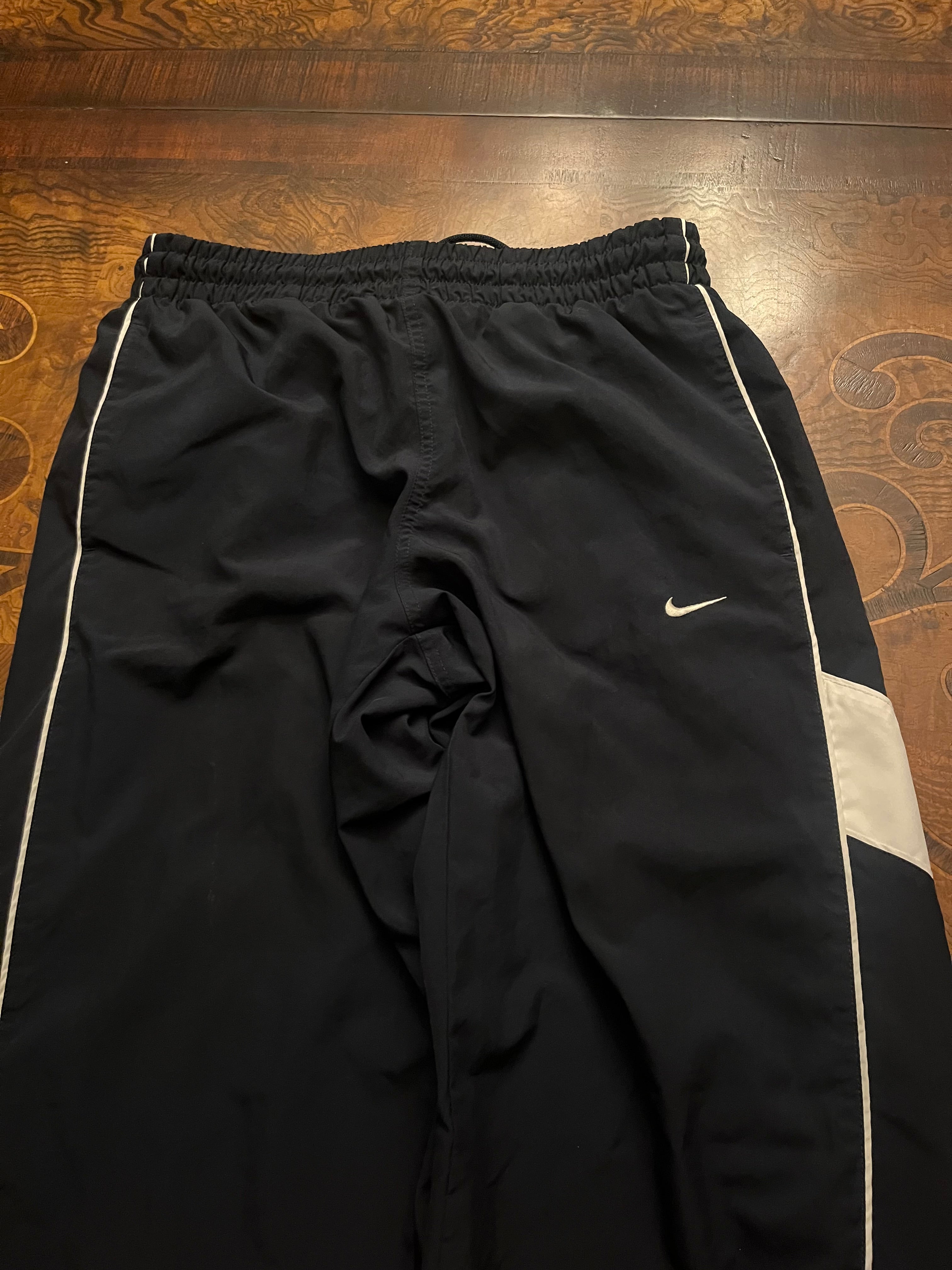 Navy Vintage Nike Track Pants (L)