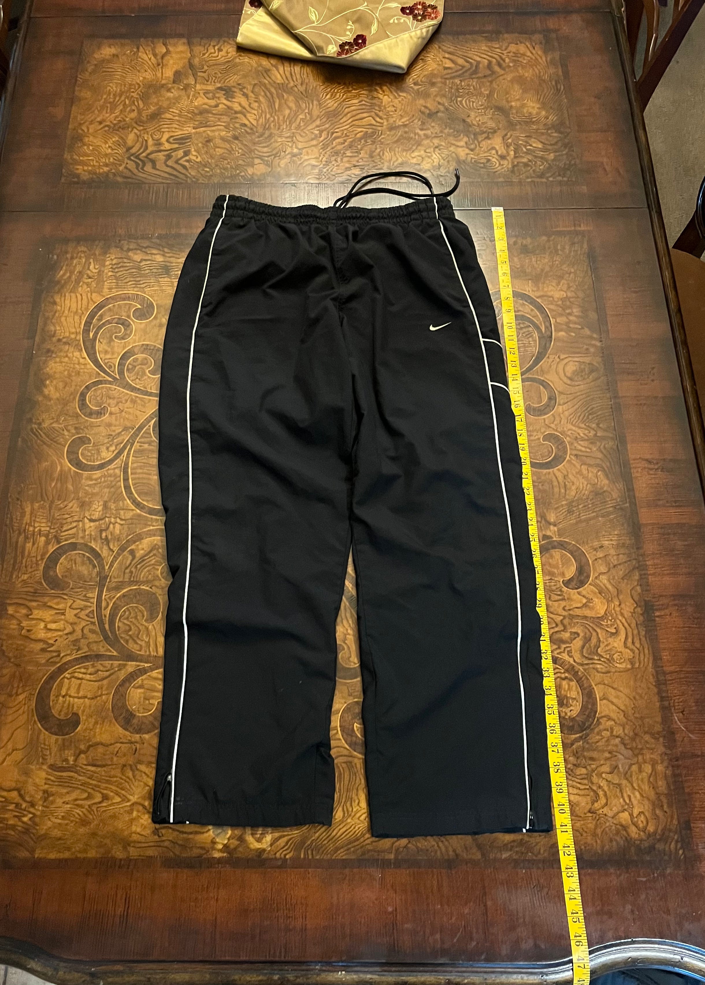 Black Vintage Nike Track Pants (XL)