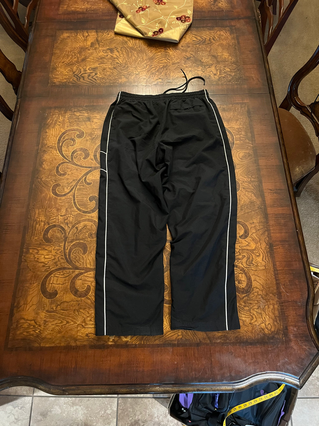 Black Vintage Nike Track Pants (XL)