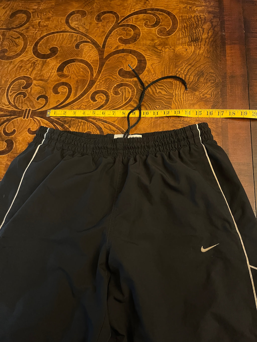 Black Vintage Nike Track Pants (XL)