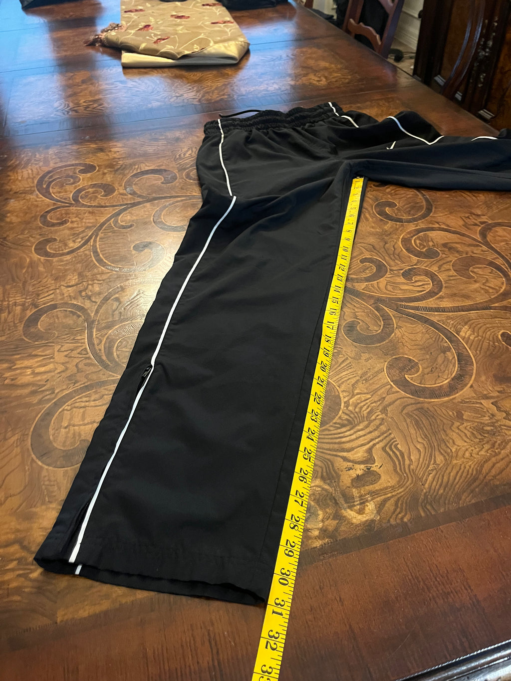Black Vintage Nike Track Pants (XL)