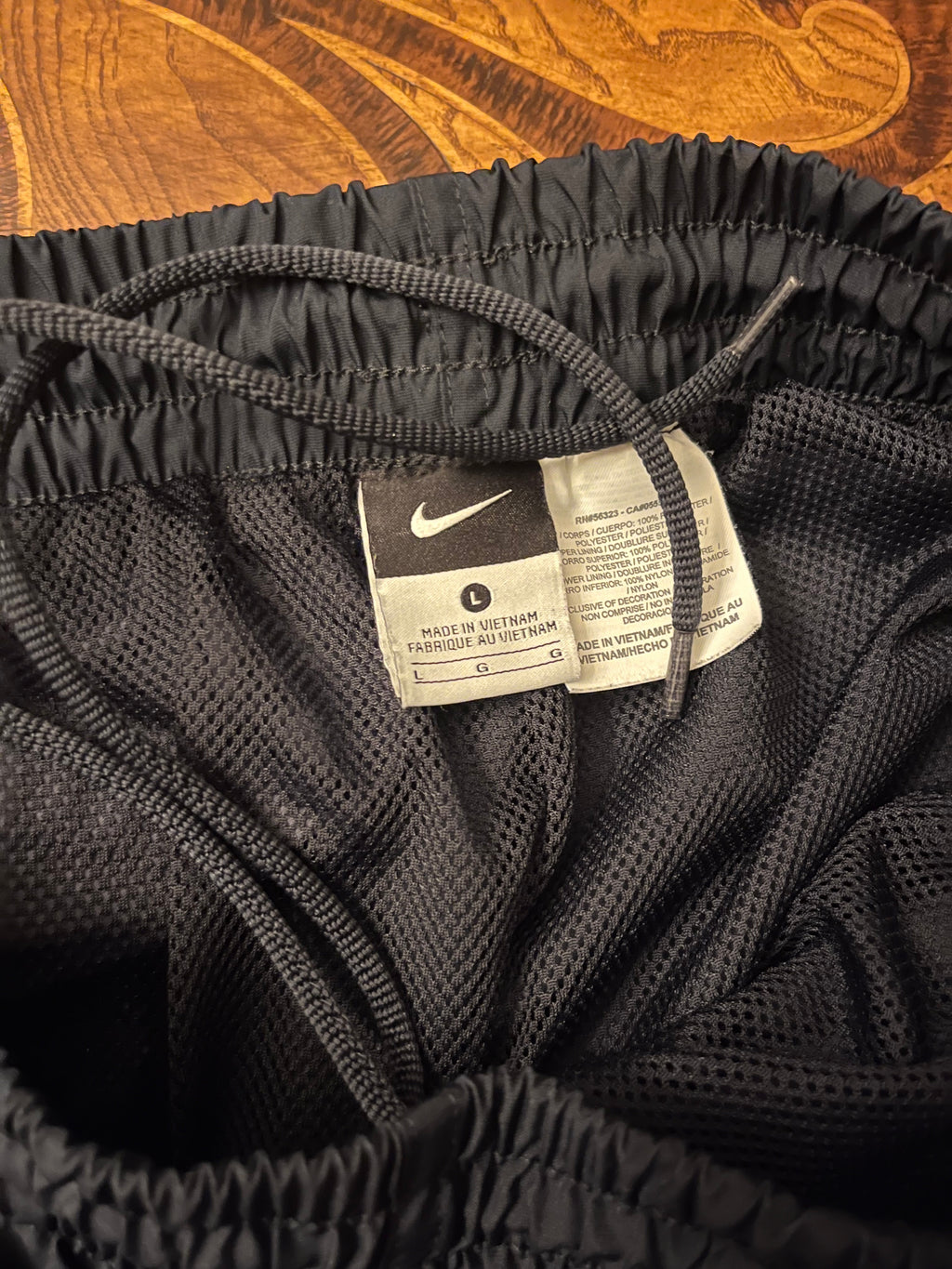 Black Vintage Nike Track Pants (L)